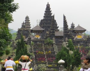 A photo of Pura Besakih, Bali, the largest temple complex in Bali and a UNESCO World Heritage Site.