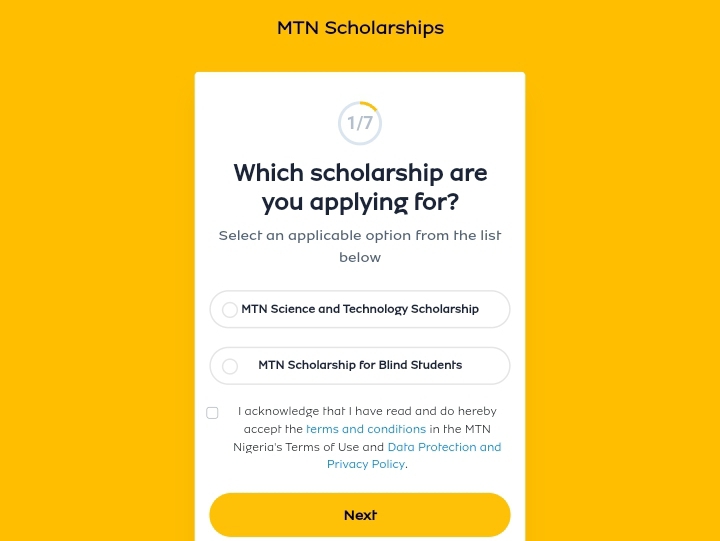 Opportunities for Nigerian Students: MTN Scholarships for Science & Technology, and Blind Students