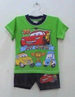 busana kartun anak cars 2