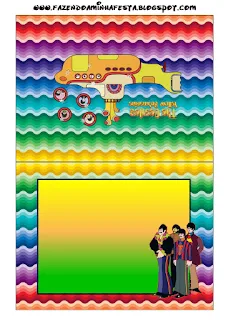 Beatles Yellow Submarine Free Printable  Labels.