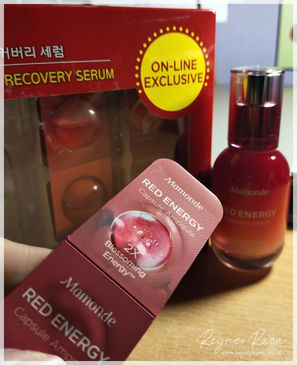 Hasil pemakaian Mamonde Red Energy Recovery Serum and Ampoule