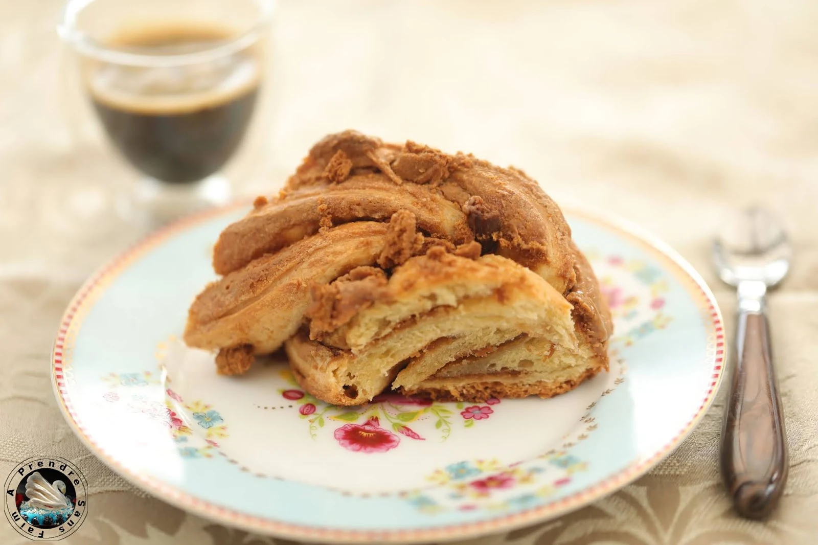 Brioche tressée pâte de spéculoos