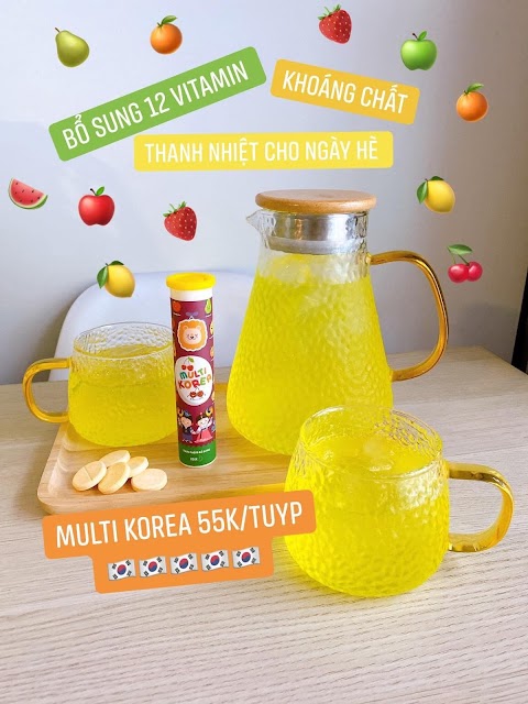 Viên Sủi Multi Korea - Bổ Sung 12 Loại Vitamin Thiết Yếu Cho Cơ Thể 