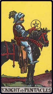 The Knight of Pentacles - Tarot Card from the Rider-Waite Deck