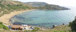 Ghajn Tuffieha Bay, Malta.