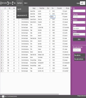 Virtuemart excel like product manager 