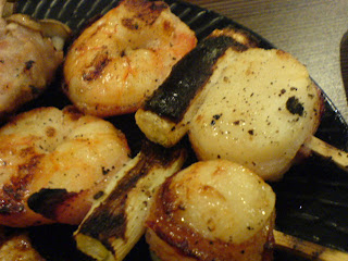 Kazu Sumiyaki, prawns scallops bacon