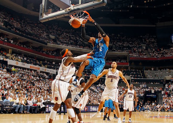 chris paul dunking on dwight howard. dwight howard high school