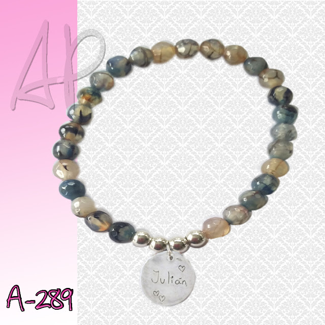 Pulsera plata personalizada