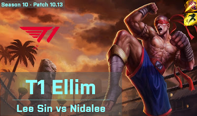 T1 Ellim Leesin JG vs SB Punch Nidalee - KR 10.13