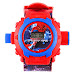 Generic Digital 24 Images Spiderman Projector Watch for Kids