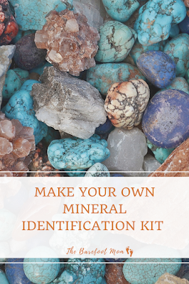 Instructions for making a simple rock and mineral Identification kit with materials you likely already have at home, plus instructions for using it to identify your rock and mineral finds!