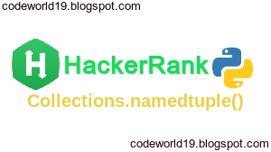 Collections.namedtuple() in Python - HackerRank Solution