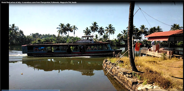 Kerala Boat arrives at Jetty | A marvelous scene from Changamkari, Kuttanadu, Alappuzha Dist, kerala