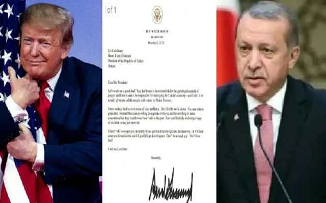 Recep Tayyip Erdogan dropped Trump's letter in the dustbin