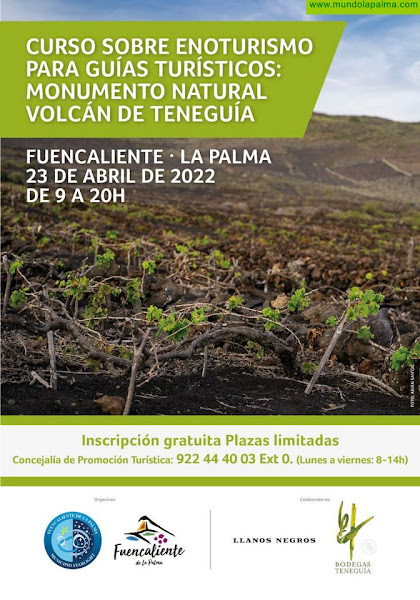 Fuencaliente prepara un curso sobre enoturismo vinculado al Monumento Natural Volcanes de Teneguía