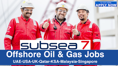 Subsea 7 Jobs Offshore Global, UAE, USA, UK, Malaysia, Singapore