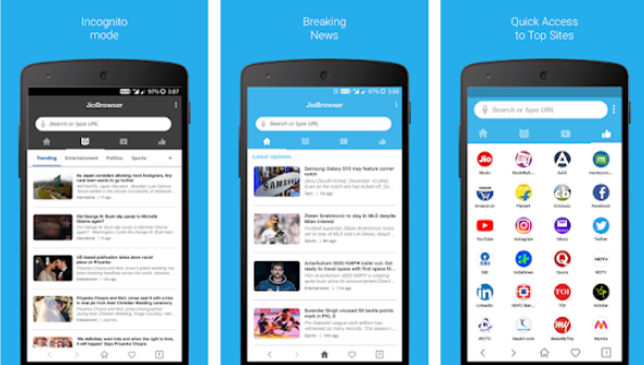Jio Browser Reliance Jio launches -- First Indian Browser For Android