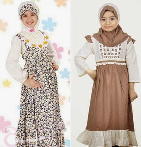 model baju muslim anak perempuan 2015