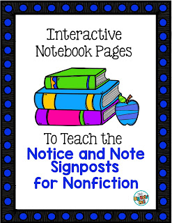 https://www.teacherspayteachers.com/Product/Interactive-Notebook-Pages-for-the-Notice-and-Note-Signposts-for-Nonfiction-2606657