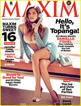 Danielle Fishel Maxim cover girl for April issue