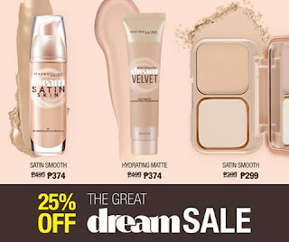 Maybelline Philippines The Great Dream Sale, make up sale