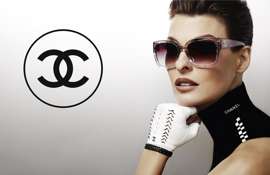 Linda Evangelista for Chanel Glasses by Karl Lagerfeld