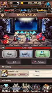 Screenshots of the Battle monsters for Android tablet, phone.