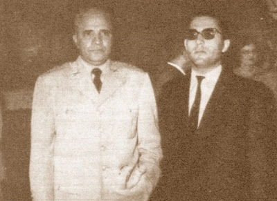 Rafael Saborido Carré con el ministro de Defensa de El Salvador