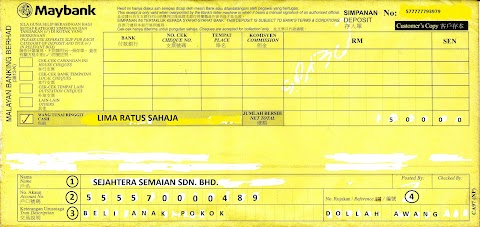 contoh cek tunai maybank
