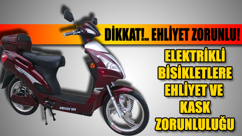 Bozkır'da Elektrikli Bisikletlere Ehliyet ve Kask Zorunluluğu Başladı