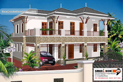 2811 Sqft Kerala Home Elevation