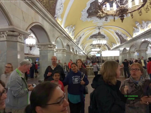 Komsomolskaya Metro Subway Station, Moscow, Russia
