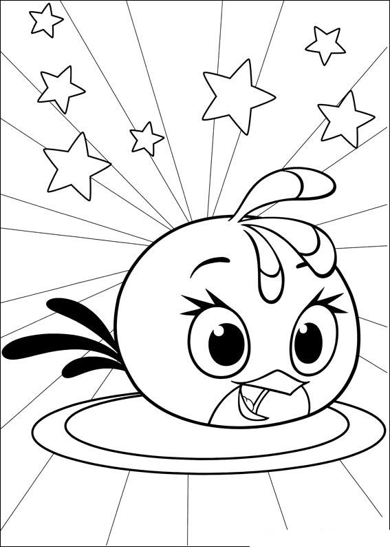 Angry Birds Stella coloring book