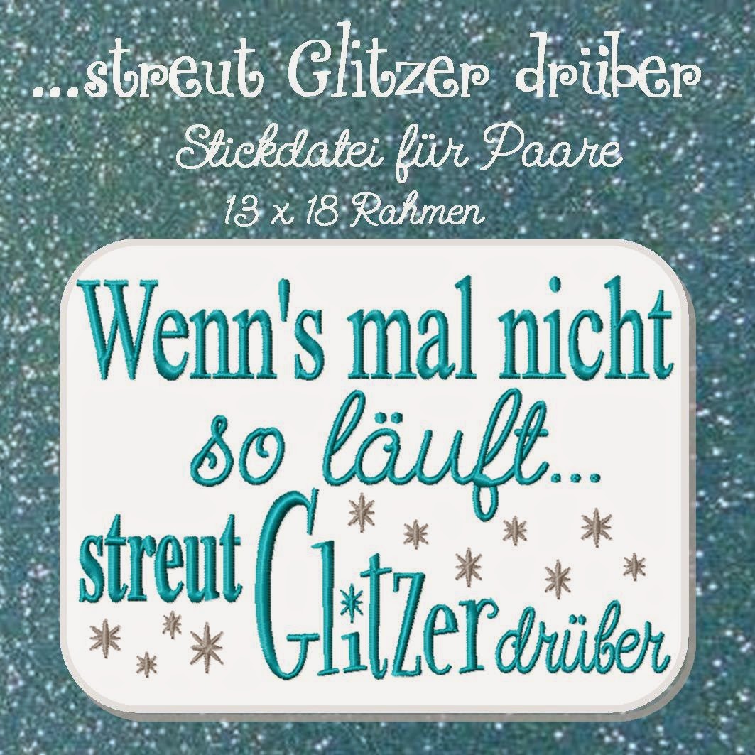 Stickdatei STREUT Glitzer drüber