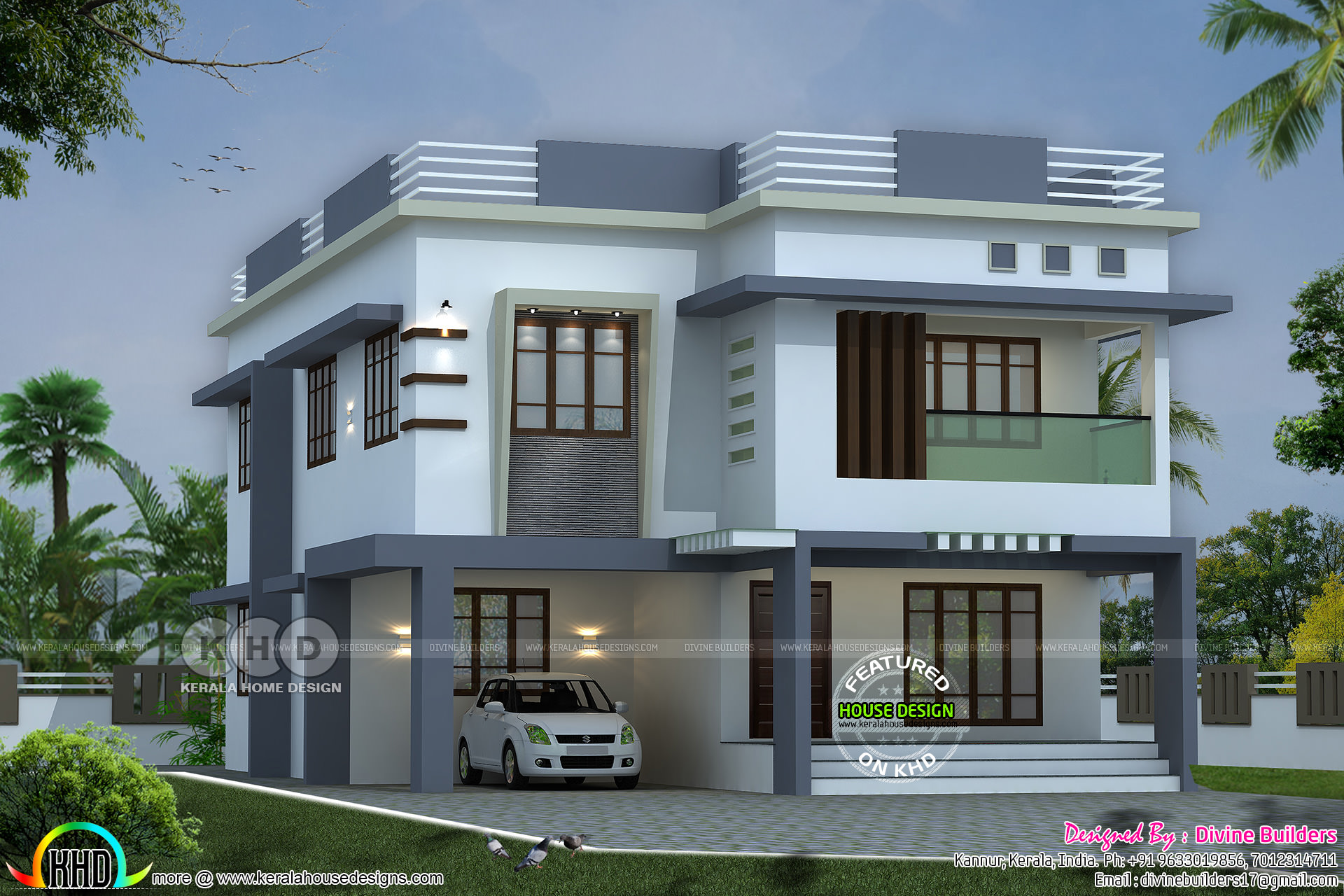  55 lakhs cost  estimated 5 BHK house  plan  Kerala  home  