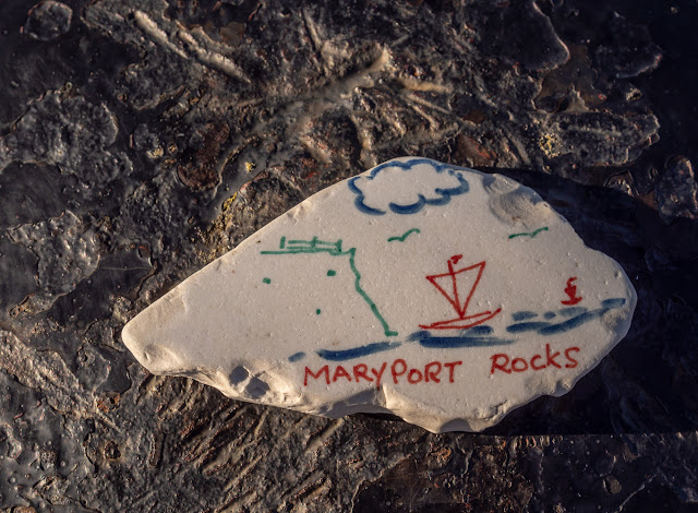 Photo of the rock that led to me joining the Maryport Rocks Cumbria Facebook group