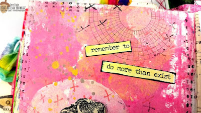 Jenn Engle Mixed Media Art Journal Page OOAK Artisans