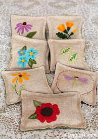 Little Lovely Linen & Felt Pincushions