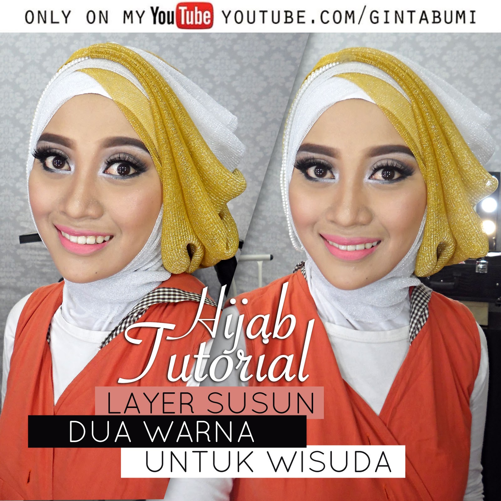 Tutorial Jilbab Wisuda Silang Tumpuk Youtube Tutorial Hijab Paling