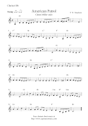 American Patrol, free clarinet sheet music notes. Email ThisBlogThis!