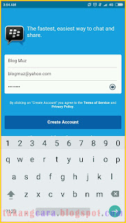 Daftar akun BBM ID Dengan Email Yahoo