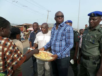 Fayose Celebrates His 56th Birthday On The Streets Of Ado-Ekiti Today.. See Photos