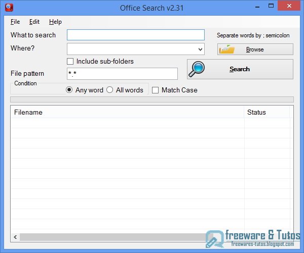 Office Search : un logiciel portable pour chercher du texte dans les fichiers Office et +