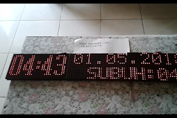 Membuat Jam Sholat Arduino, Dengan 3 Panel P10, Dilengkapi Alarm Adzan, Dan Countdown Iqomah