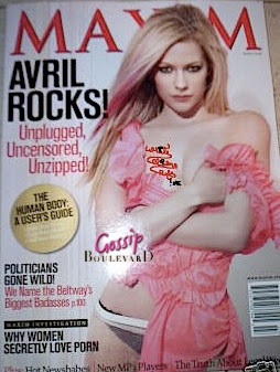 Avril Lavigne on Maxim Magazine March 2008 Cover