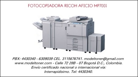 FOTOCOPIADORA RICOH AFICIO MP7001