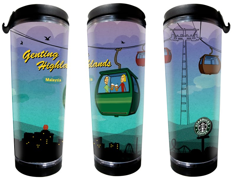 image tumbler design Insert  Starbucks folio pintone Tumbler