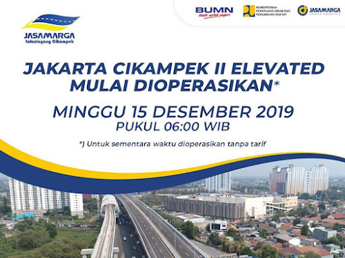 Jalan tol Jakarta - Cikampek Beroperasi
