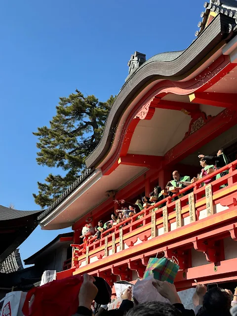 高幡不動尊の豆撒式タレント